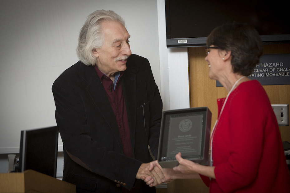 Bruce Levitt Receiving Award